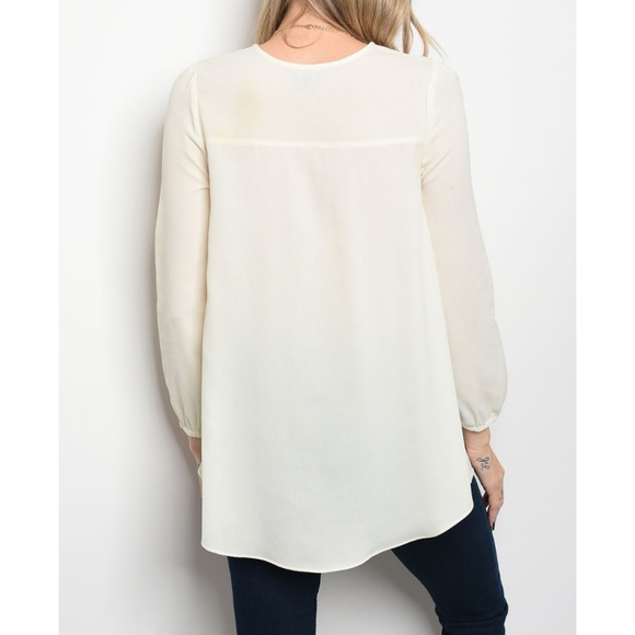 Ivory Lace Top {Chloah} - Picture 3 of 3